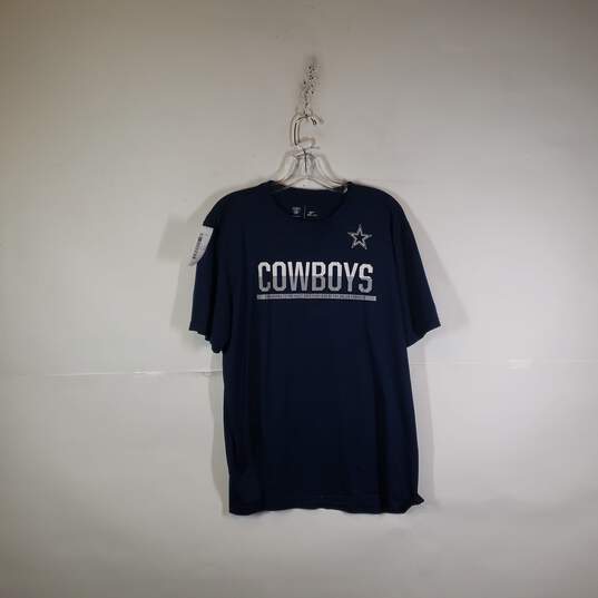 Mens Dri-Fit Dallas Cowboys Short Sleeve Football-NFL Pullover T-Shirt Size XL image number 1