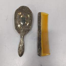 Vintage Silver Comb & Brush Set alternative image