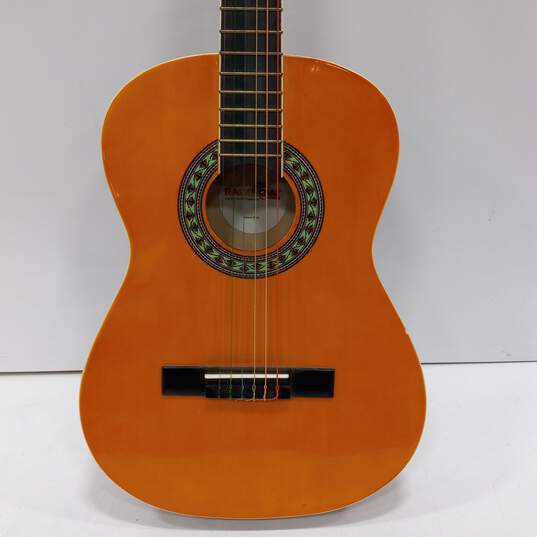 Brown Acoustic Guitar w/ Multicolor Strings image number 3