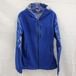 Patagonia H2no Blue Zip Up Hooded Nylon Jacket Men's Size S