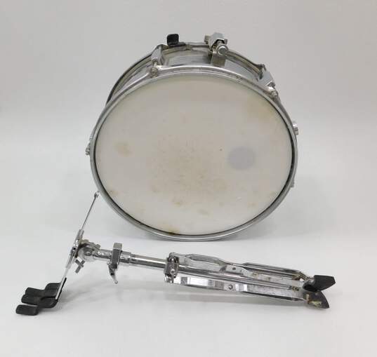 Percussion Plus Brand 15.5 Inch Metal Snare Drum w/ Stand image number 1