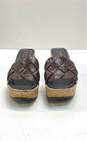 Donald J. Pliner Brown Wedge Platform Sandal Size 6.5 image number 3
