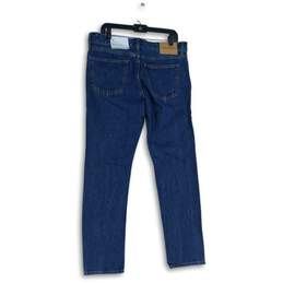 NWT Calvin Klein Womens Blue Denim Dark Wash Slim Fit Skinny Jeans Size 32X32 alternative image
