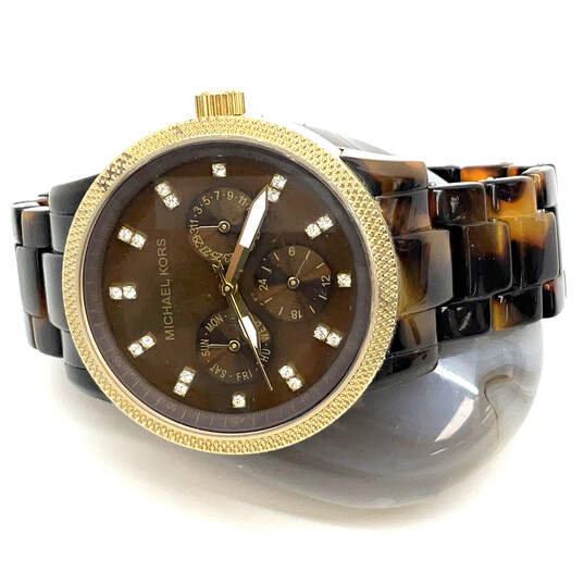 Designer Michael Kors MK5038 Stainless Steel Analog Dial Quartz Wristwatch image number 2