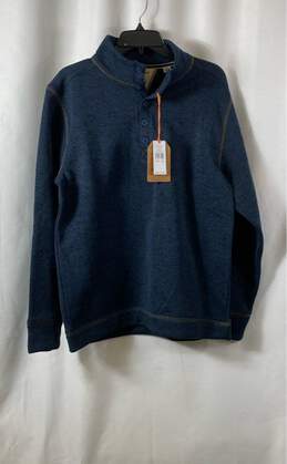 NWT 1948 Weatherproof Vintage Mens Blue Long Sleeve Henley Sweater Size Medium