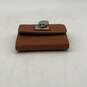 Michael Kors Womens Brown Leather Inner Various Credit Card Slot Tri-Fold Wallet image number 3