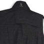 Womens Gray Sleeveless Front Pockets Mock Neck Full-Zip Vest Size Medium image number 4