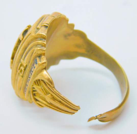 VNTG 10K Yellow Gold 1951 Riverside Class Ring for Repair 9.1g image number 3