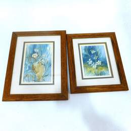 Pair Of Framed Lynn Grayson Floral Still Life Art Prints