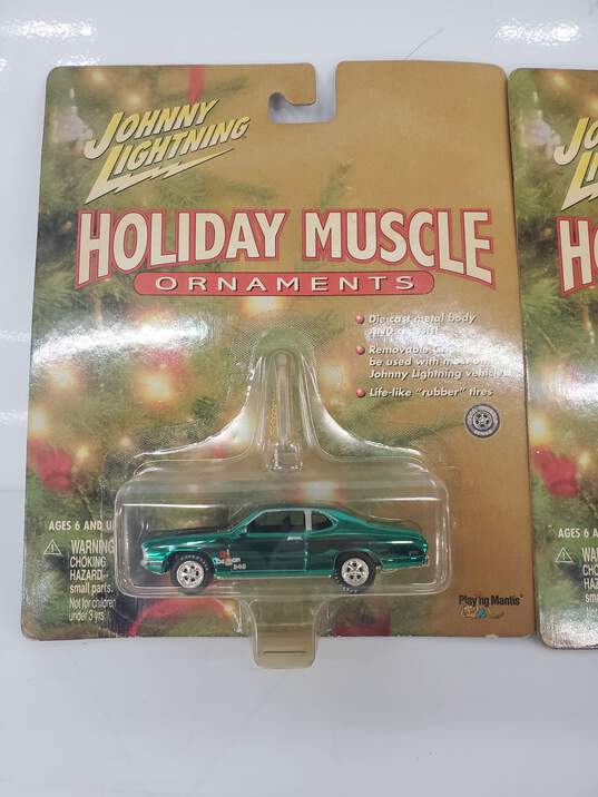 Johnny Lightening Holiday Muscle Ornaments x2 image number 3