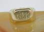 Elegant 10k Yellow Gold Word Etched Ring 4.6g image number 1