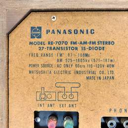 VNTG Panasonic Model RE-7070 FM/AM/8 Track Audio System w/ Attached Power Cable alternative image