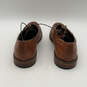 Mens Orlando 100967 Brown Leather Round Toe Lace Up Derby Dress Shoes Sz 11 image number 2