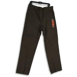 NWT Dickies Mens 874 Brown Flat Front Straight Leg Work Pants Size 38X34