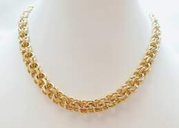 14K Yellow Gold Double Curb Chain Necklace 77.4g alternative image