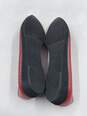 Authentic Salvatore Ferragamo Red Snake-Embossed Flats W 7.5B image number 5