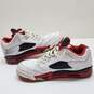 Nike Jordan 5 Retro Low Fire Red Men's Sneakers Size 11 image number 1