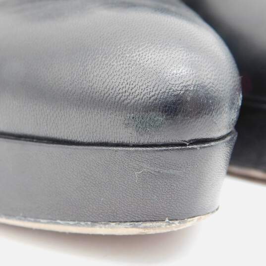 Gucci Sofia Black Leather Platform Heel Pumps image number 6