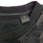 Scotch & Soda black sheer yoke star embroidered fleece sweatshirt women's S image number 5