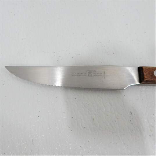J. A. Henckels Zwilling Nederland Rostfrei Steak Knives Wood Handle Set Of 3 image number 5