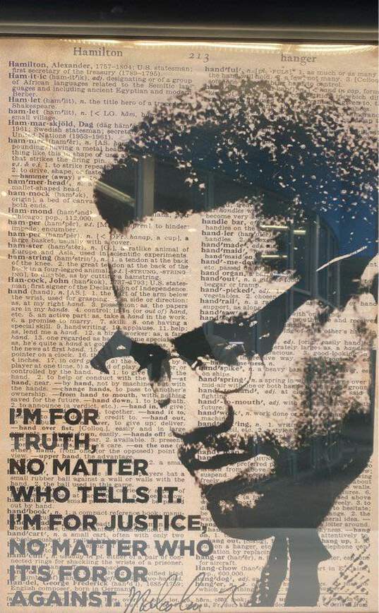 Malcolm X Quote Portrait Poster Pop Art Framed image number 5