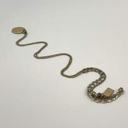 Designer Kate Spade Gold-Tone Link Chain Round Alphabet Pendant Necklace alternative image
