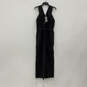NWT Womens Black Sleeveless Square Neck Pullover One Piece Jumpsuit Size 2 image number 2