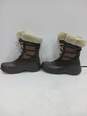 Columbia Brown Insulated Fur Trim Snow Boots Women's Size 8 image number 2