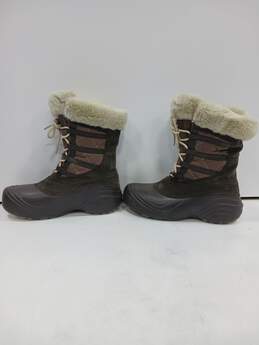 Columbia Brown Insulated Fur Trim Snow Boots Women's Size 8 alternative image