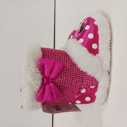 Children's Pink Minnie Boots Size 7-8