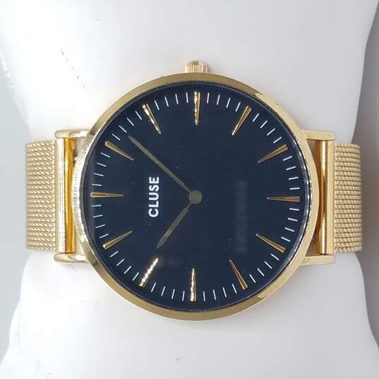 Cluse Gold Tone & Black 38mm Watch image number 2