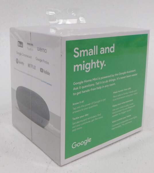 Sealed Google Home Mini Smart Assistant Speaker Charcoal image number 2