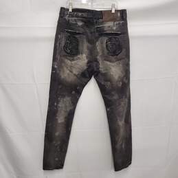 Billionaire Boys Club MN's Black Distressed Cotton Blend Trek Jeans 34 x 30 alternative image