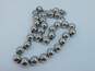 Vintage Hobe Silver Tone Beaded Necklace 65.4g image number 3