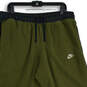 Mens Green Elastic Waist Slash Pocket Drawstring Jogger Pants Size XXL image number 3