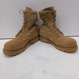 Combat Desert Style Leather Lace Up Vibram Sole Military Boots Size 11 alternative image