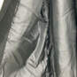 Womens Black Leather Long Sleeve Side Pocket Asymmetric Zip Jacket Size 1 image number 3