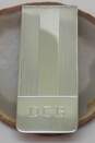 Tiffany & Co 925 Personalized Initials Etched Lines Money Clip & Dust Bag 21.9g image number 5