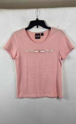 Harley-Davidson Pink Graphic T-shirt - Size Medium alternative image