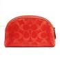 Coach C LOGO Red Makeup Pouch image number 2