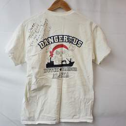 Deadliest Catch Russ Newberry Autographed DangerUs T-Shirt Medium