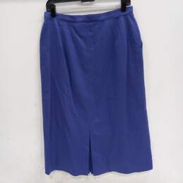 Pendleton Purple Wool Pencil Skirt Women's Size 14 alternative image