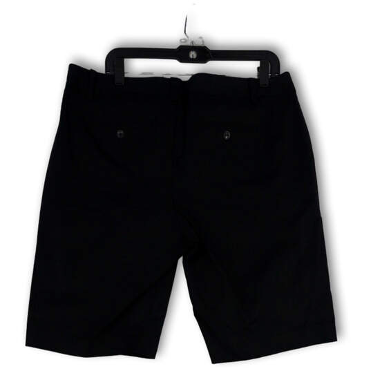 NWT Womens Black Flat Front Slash Pocket Regular Fit Chino Shorts Size 14 image number 2