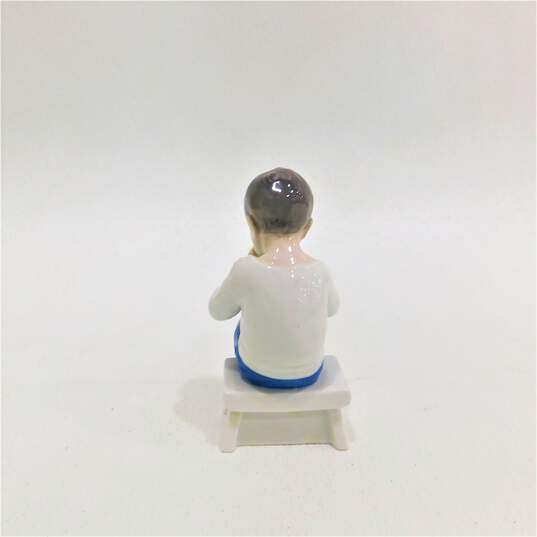Vintage Bing & Grondahl 1713 Boy Drinking From Cup Figurine Denmark image number 2