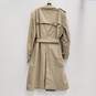Christian Dior Mens Beige Long Sleeve Double Breasted Trench Coat Size 44 image number 2