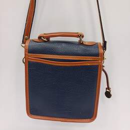 Dooney & Bourke Navy & Tan Leather Crossbody/Shoulder Bag alternative image