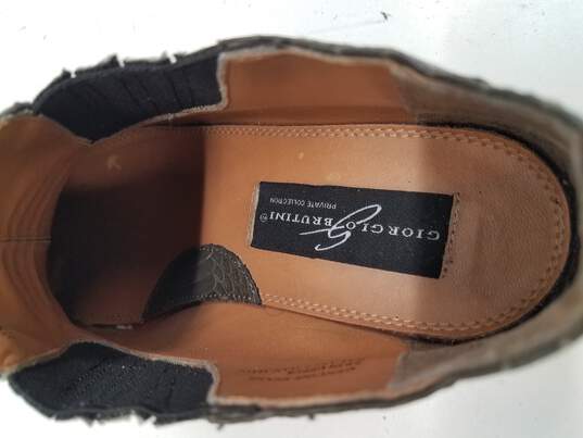 Giorgio Brutini Shoes Jarret Brown Snakeskin Ankle Boots Men's Size 8M image number 8