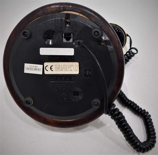Vintage Horchow Rotary Sitel Leather Telephone image number 4