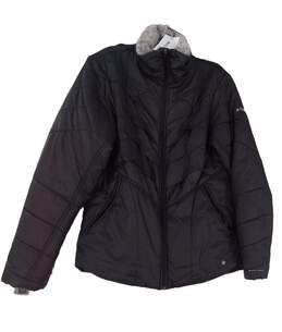 Columbia Womens Black High Neck Long Sleeve Full Zip Puffer Jacket Size M