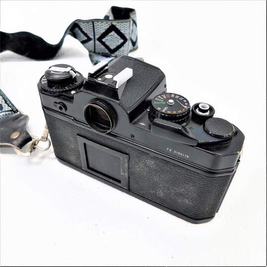 Nikon FE SLR 35mm Film Camera With 2 Lenses & Case image number 3